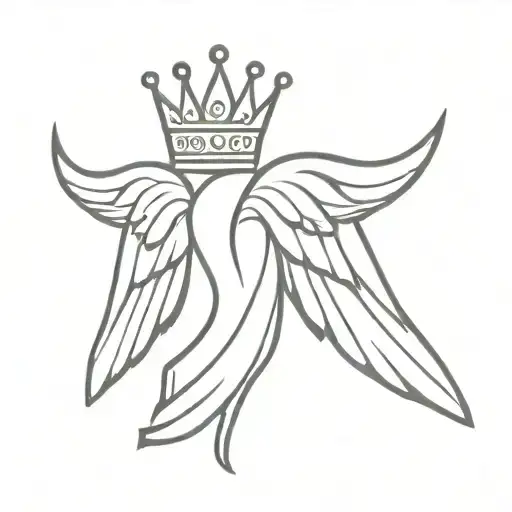 Angle Wings And Crown