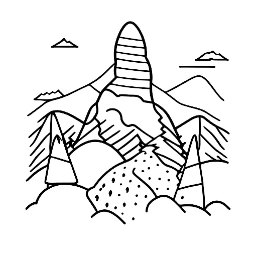 Badger Sitting On Mountain