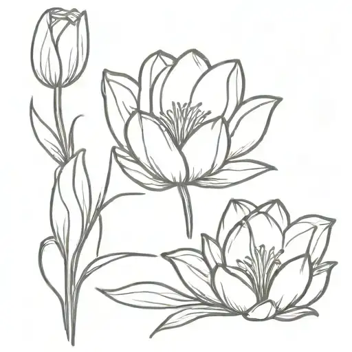 Lily Flower Tulip Blooming Lotus Flower Bouquet