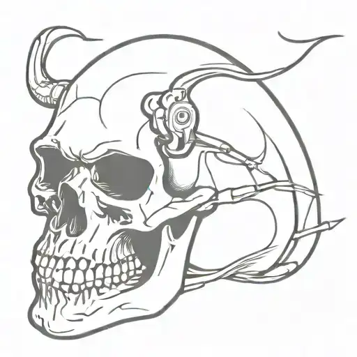 Motorcycle Skull