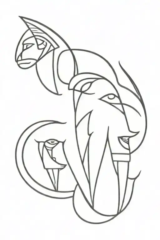 African Tribe Style Black And White