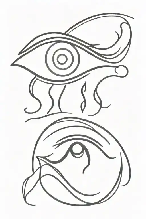Greek Eye Symbol Integrated