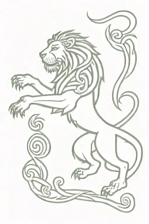 Celtic Saltire Ayahuasca Lion Rampant