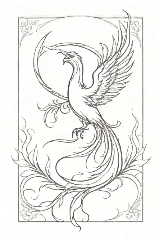 Phoenix Rising From Roots Spreading