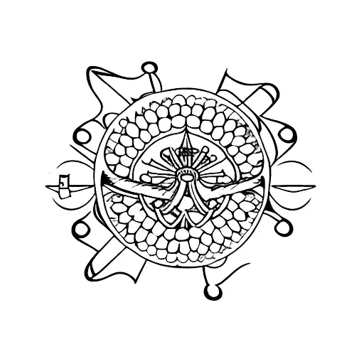 Daisy Semi Colon Anchor