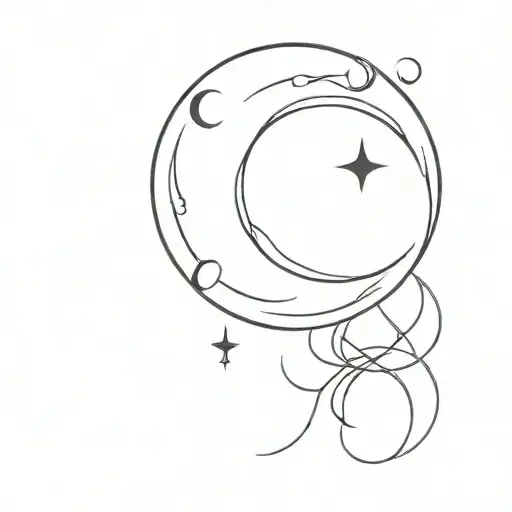 Moon And Cancer Symbol