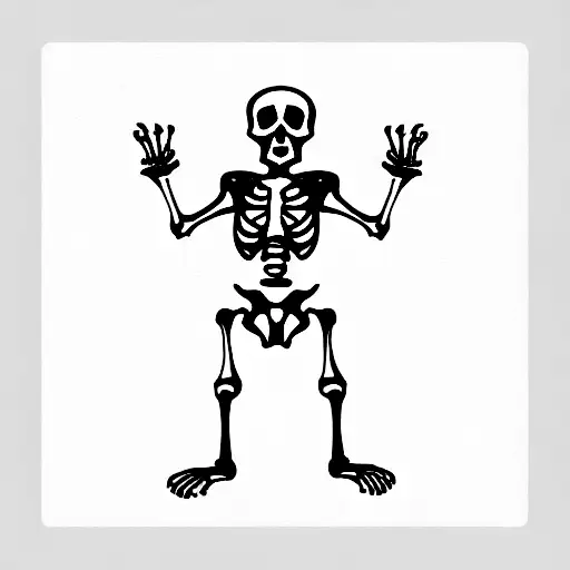 Skeleton Holding The World