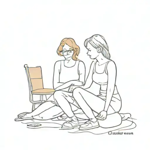 Simple Funny Two Ladies Hard Work Office