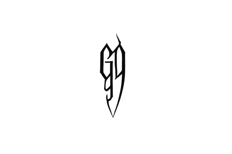 Minimalistic Text Gothic G59
