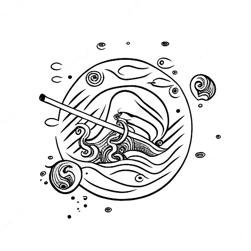 Ocean And Coffe And Katana