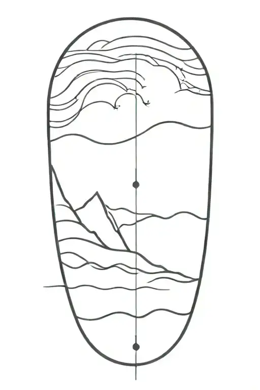 Sound Waves Turning Into Ocean Waves Crashing