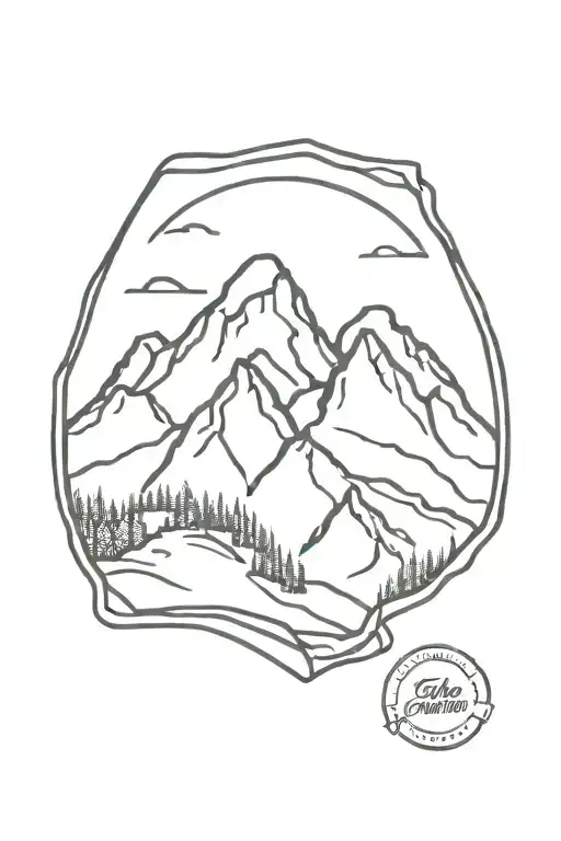Post Stamp Lone Peak Mountain