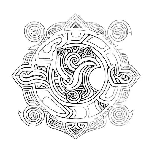 Maori Tattoo Aquarius