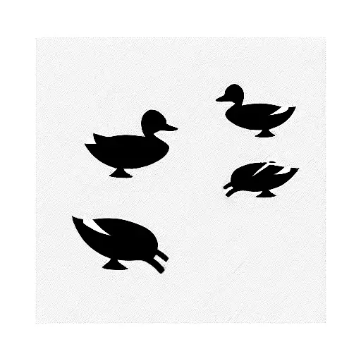 Poker Cards Pair Of 2'S But Instead Of Number 2 It's Little Ducks On The Card