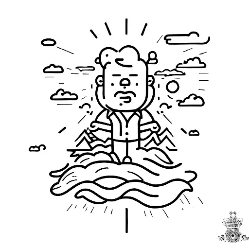 Man Falling From Heaven