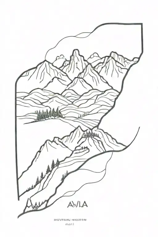 Avila Mountain Countour