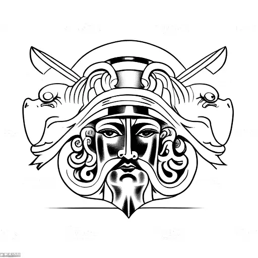 Half Ancient Greek Goddess Statue Head And Half Female Vikings