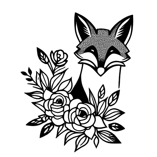 Fox And Flowers