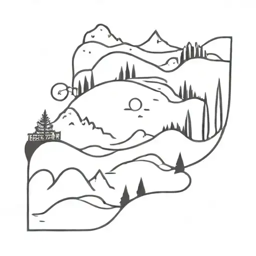 Abstract Landcape Squigles