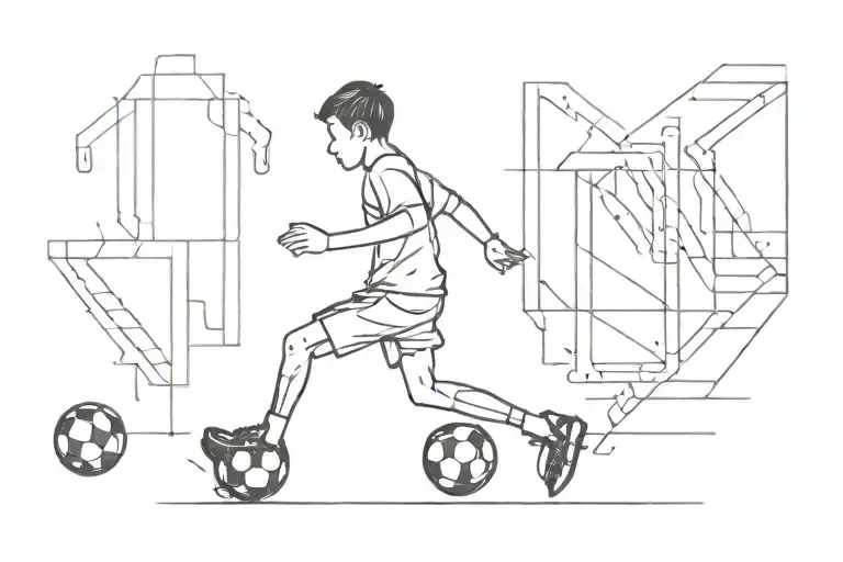 Football Kid Walking