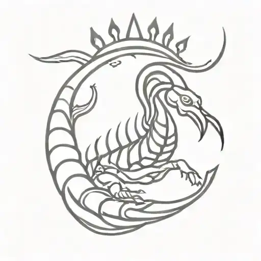 Scorpion With King Crown