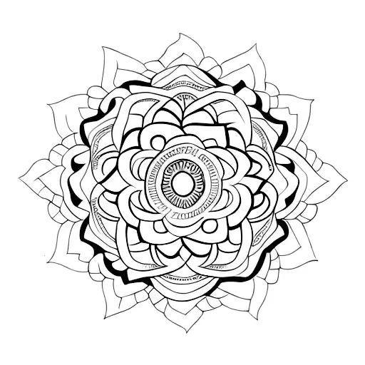 Mandala With Name Of My Kids