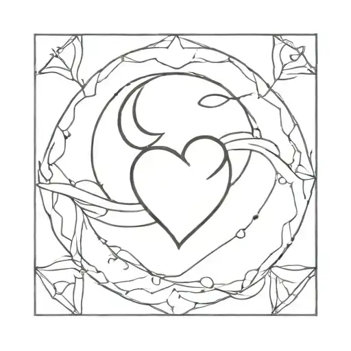 Heart Within Heart Moon