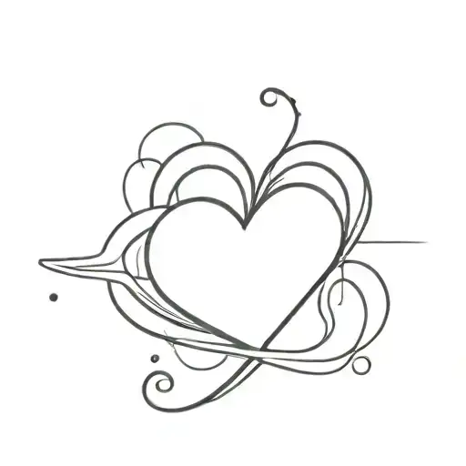 A Minimalist Tattoo Of A Rainbow Heart Symbolizing Lgbtq Pride And Emotions