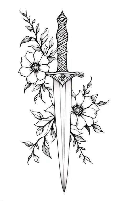 Sword And Flowers