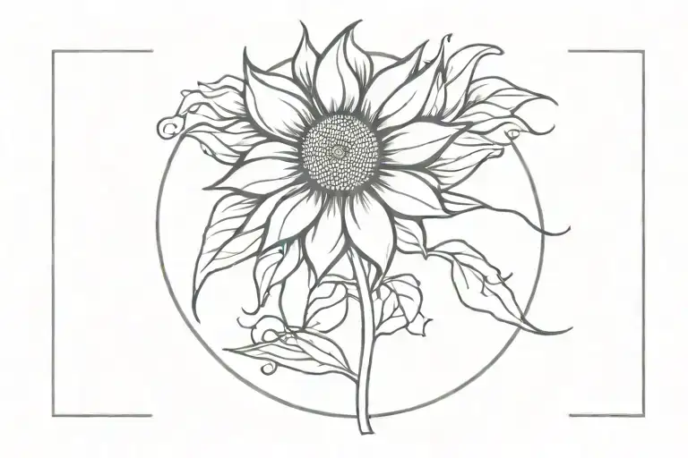 Sunshine Sunflower Intertwined