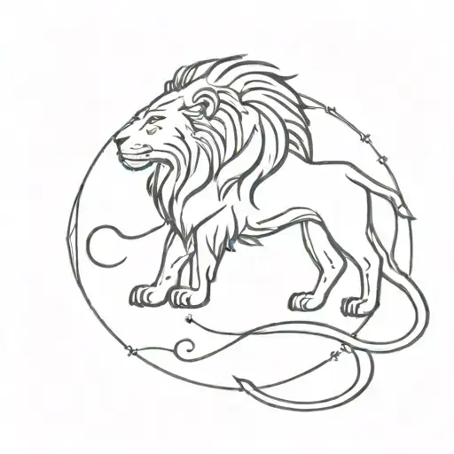 Lion And Aquarios Zodiac Sign