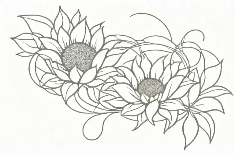 Sunflower Sunshine Sunflower Intertwined