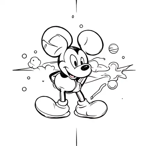Mickey Mouse Space