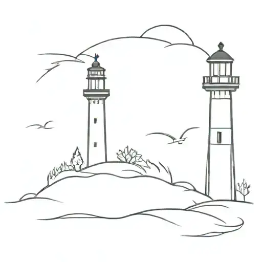 One Line Lighthouse