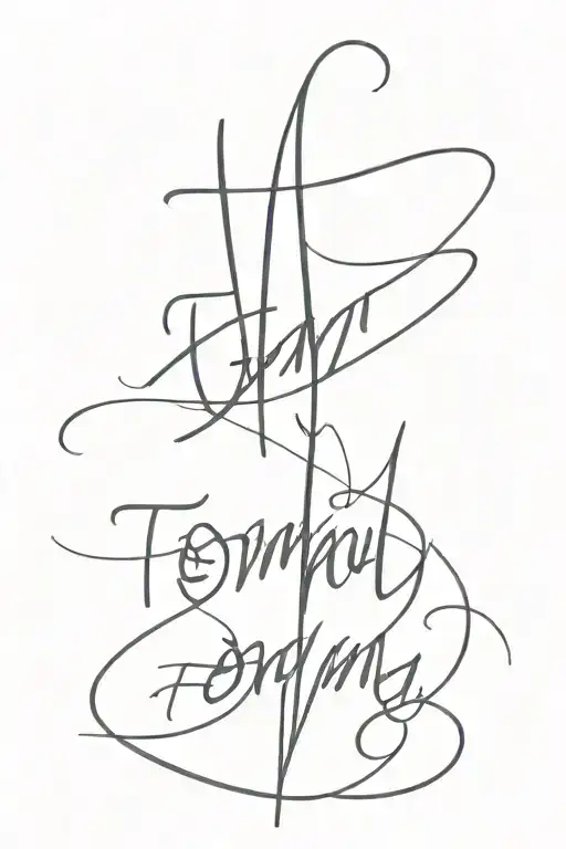 The Name Tommy In Calligraphy Font Spinal