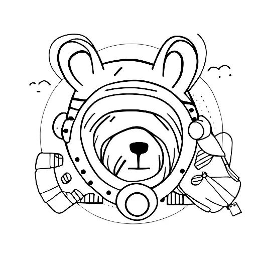 A Bear With A Sleep Mask On