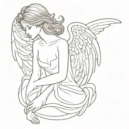 Angel Tattoo Design