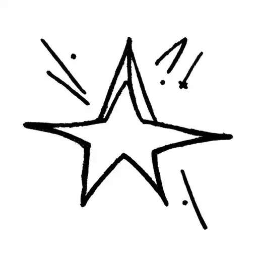 Whimsical Shooting Star Simple