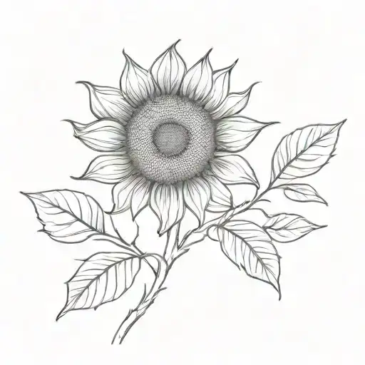 Sunflower With Stem