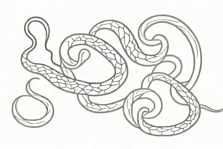 Priceless One In Arabic Font With A Snake Slithering