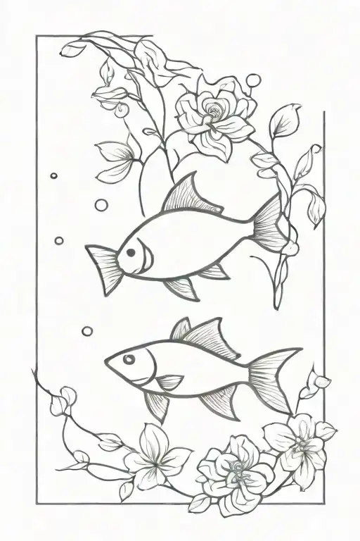 Fish With Flowers