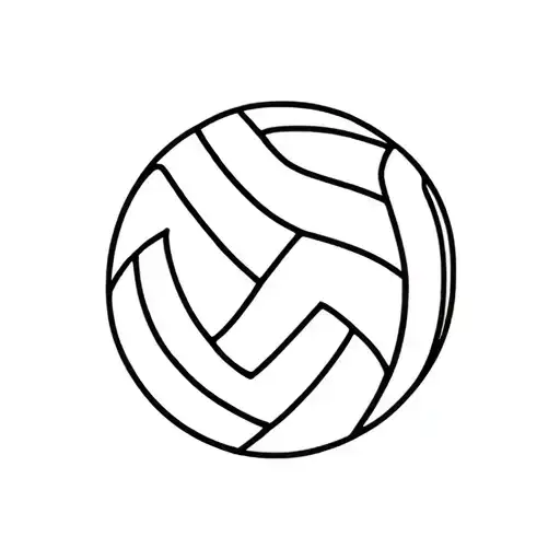 Volleyball I Love The Ball Tattoo