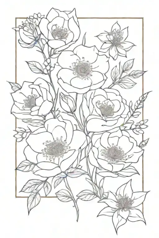 February May October Birth Flower Bouquet