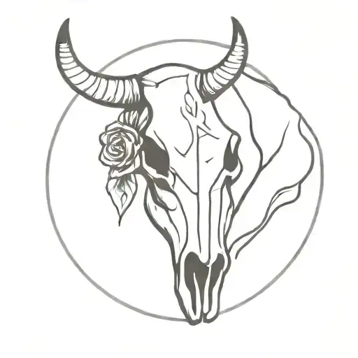 Rodeo Cow Skull