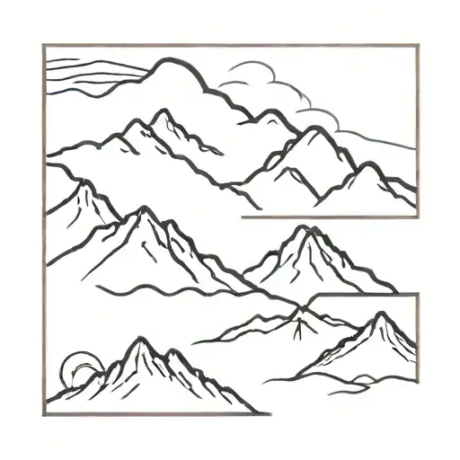 Mountain Range Silhouette