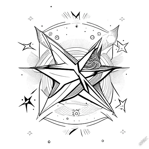 A Cresant Moon And A Star