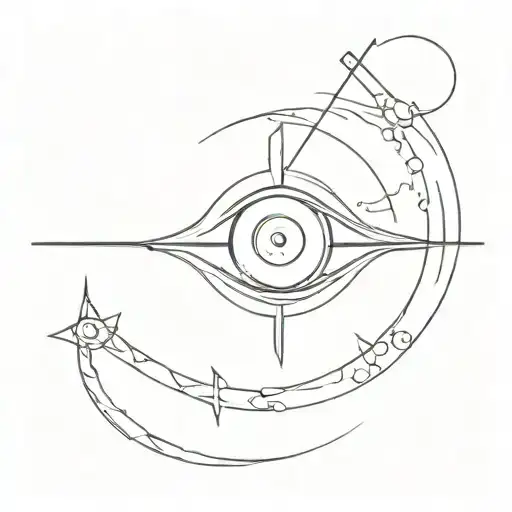A Sword Piercing Omniscious Eye Ball