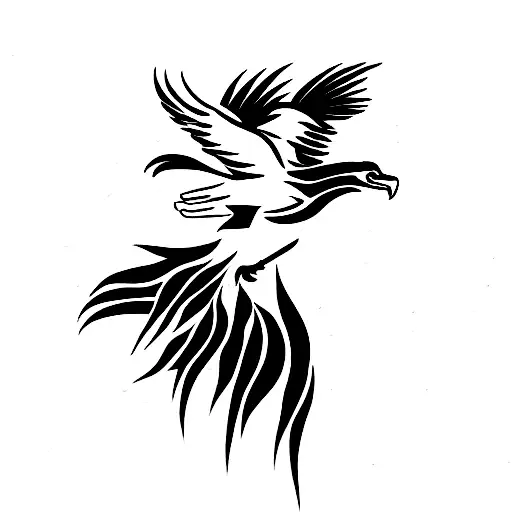 Mustang Running Up Mountain With Eagle