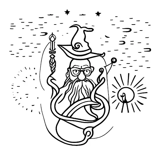 Wizard With Tree Around It