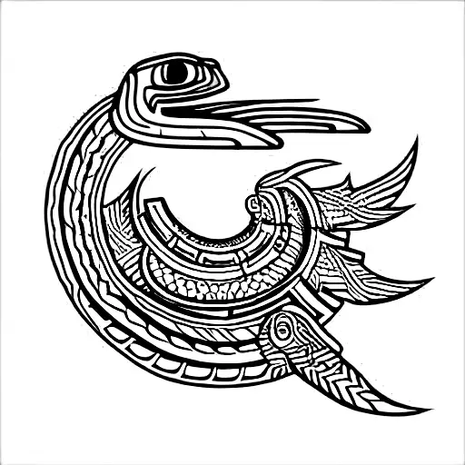 Mayan Feathered Snake Quezacoatl